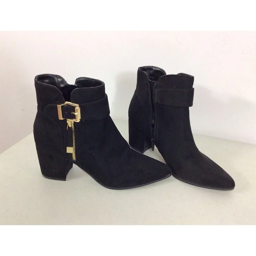 Unisa Black Ankle Boots Womens 7 - Picture 2 of 11